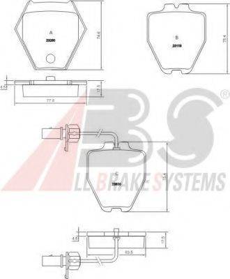 A.B.S. 37159 OE - Kit de plaquettes de frein, frein à disque cwaw.fr