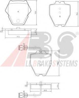 A.B.S. 37162 OE - Kit de plaquettes de frein, frein à disque cwaw.fr