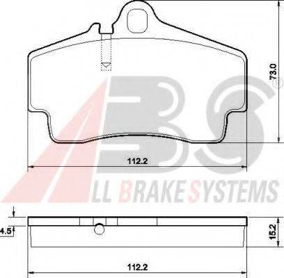 A.B.S. 37102 OE - Kit de plaquettes de frein, frein à disque cwaw.fr