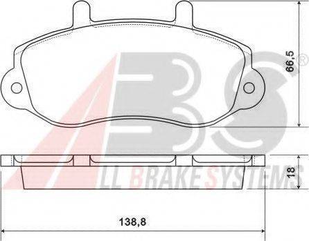 A.B.S. 37111 OE - Kit de plaquettes de frein, frein à disque cwaw.fr