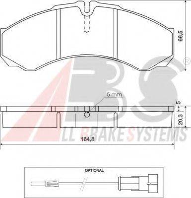 A.B.S. 37113 OE - Kit de plaquettes de frein, frein à disque cwaw.fr