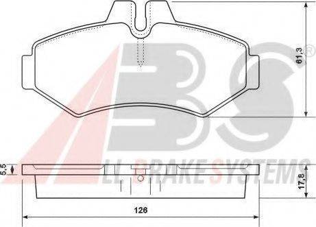 A.B.S. 37124 OE - Kit de plaquettes de frein, frein à disque cwaw.fr