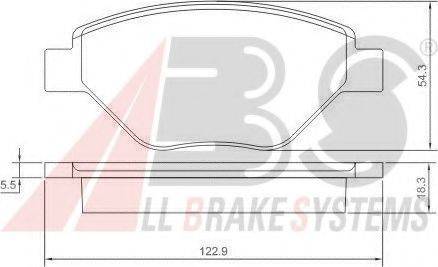 A.B.S. 37398 OE - Kit de plaquettes de frein, frein à disque cwaw.fr