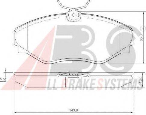 A.B.S. 37342 OE - Kit de plaquettes de frein, frein à disque cwaw.fr