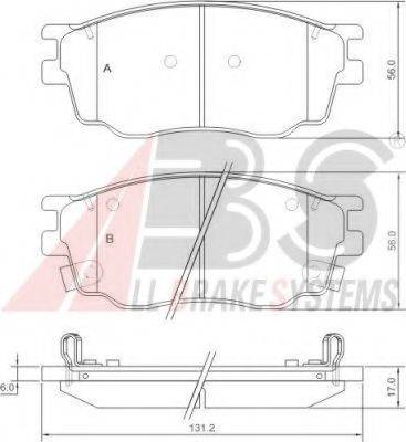 A.B.S. 37351 OE - Kit de plaquettes de frein, frein à disque cwaw.fr