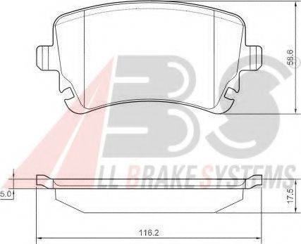 A.B.S. 37366 OE - Kit de plaquettes de frein, frein à disque cwaw.fr