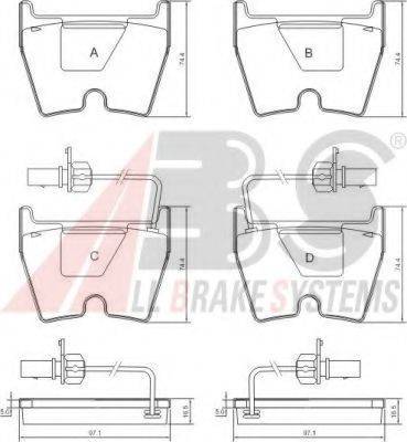 A.B.S. 37367 OE - Kit de plaquettes de frein, frein à disque cwaw.fr