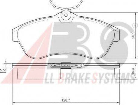 A.B.S. 37308 OE - Kit de plaquettes de frein, frein à disque cwaw.fr