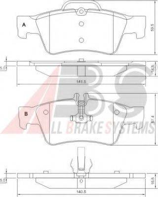 A.B.S. 37319 OE - Kit de plaquettes de frein, frein à disque cwaw.fr