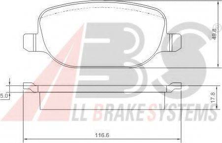 A.B.S. 37317 OE - Kit de plaquettes de frein, frein à disque cwaw.fr