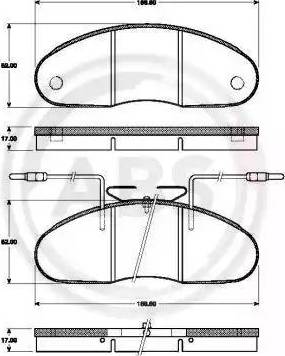 A.B.S. 37385 - Kit de plaquettes de frein, frein à disque cwaw.fr