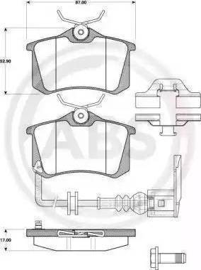 Remsa 263 10 - Kit de plaquettes de frein, frein à disque cwaw.fr