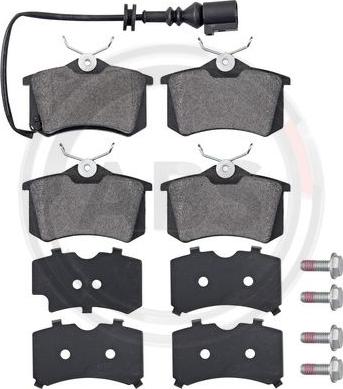 A.B.S. 37334 - Kit de plaquettes de frein, frein à disque cwaw.fr