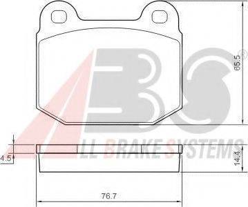 A.B.S. 37326 OE - Kit de plaquettes de frein, frein à disque cwaw.fr