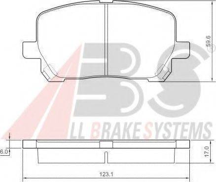 A.B.S. 37328 OE - Kit de plaquettes de frein, frein à disque cwaw.fr