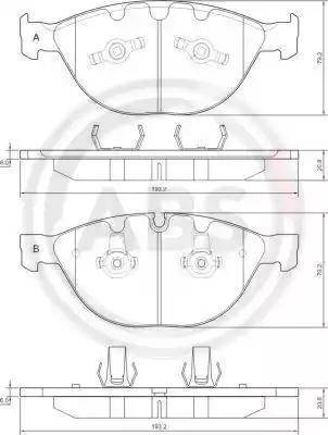 A.B.S. 37370 - Kit de plaquettes de frein, frein à disque cwaw.fr