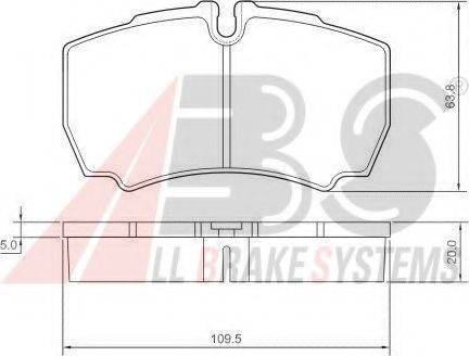 A.B.S. 37298 OE - Kit de plaquettes de frein, frein à disque cwaw.fr