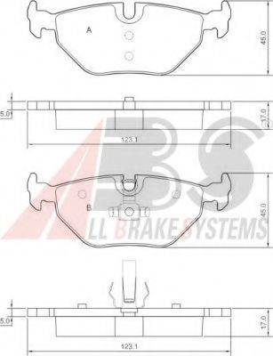 A.B.S. 37267 OE - Kit de plaquettes de frein, frein à disque cwaw.fr