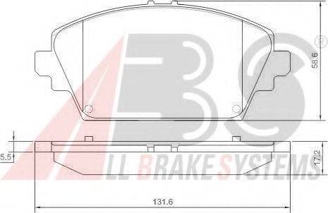 A.B.S. 37205 OE - Kit de plaquettes de frein, frein à disque cwaw.fr