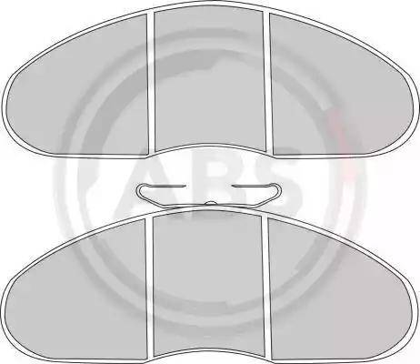 A.B.S. 37207 - Kit de plaquettes de frein, frein à disque cwaw.fr