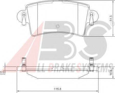 A.B.S. 37289 OE - Kit de plaquettes de frein, frein à disque cwaw.fr