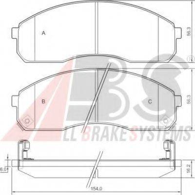 A.B.S. 37275 OE - Kit de plaquettes de frein, frein à disque cwaw.fr