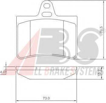 A.B.S. 37276 OE - Kit de plaquettes de frein, frein à disque cwaw.fr