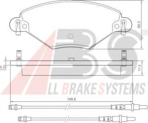 A.B.S. 37277 OE - Kit de plaquettes de frein, frein à disque cwaw.fr