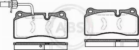 A.B.S. 37742 - Kit de plaquettes de frein, frein à disque cwaw.fr