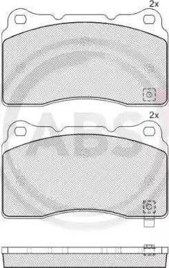 A.B.S. 37716 - Kit de plaquettes de frein, frein à disque cwaw.fr