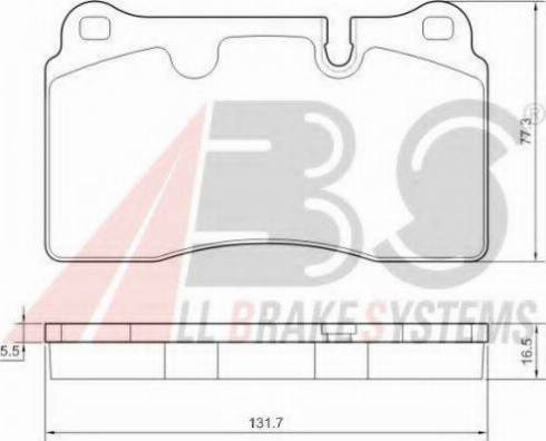 A.B.S. 37712 OE - Kit de plaquettes de frein, frein à disque cwaw.fr