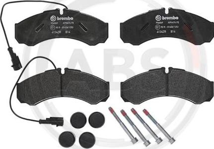 A.B.S. P56069 - Kit de plaquettes de frein, frein à disque cwaw.fr