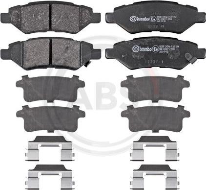 A.B.S. P09014 - Kit de plaquettes de frein, frein à disque cwaw.fr