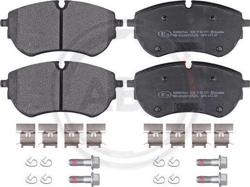 A.B.S. P85173 - Kit de plaquettes de frein, frein à disque cwaw.fr