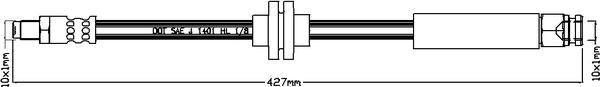 ABTEX ABH1096 - Flexible de frein cwaw.fr