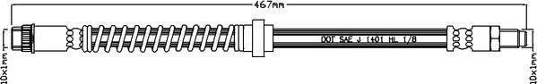 ABTEX ABH1042 - Flexible de frein cwaw.fr