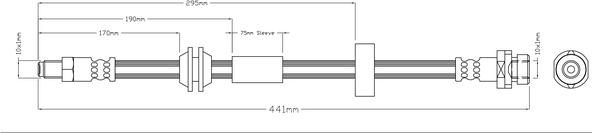 ABTEX ABH1060 - Flexible de frein cwaw.fr