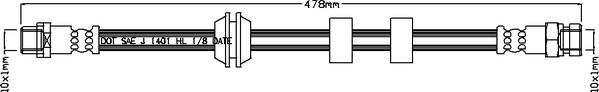 ABTEX ABH1002 - Flexible de frein cwaw.fr