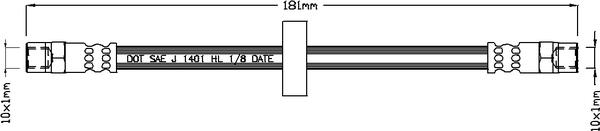 ABTEX ABH1018 - Flexible de frein cwaw.fr