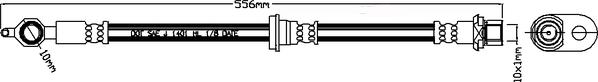 ABTEX ABH1082L - Flexible de frein cwaw.fr