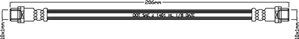 ABTEX ABH1024 - Flexible de frein cwaw.fr