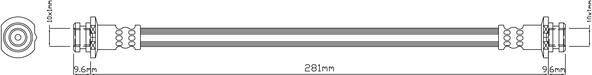 ABTEX ABH1076 - Flexible de frein cwaw.fr