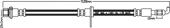 ABTEX ABH1147L - Flexible de frein cwaw.fr