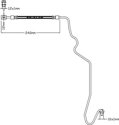 ABTEX ABH1156R - Flexible de frein cwaw.fr