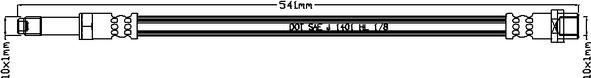 ABTEX ABH1165 - Flexible de frein cwaw.fr