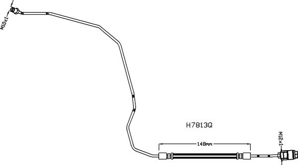 ABTEX ABH1160L - Flexible de frein cwaw.fr