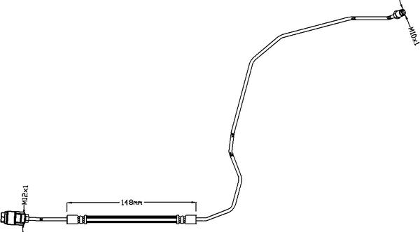 ABTEX ABH1160R - Flexible de frein cwaw.fr