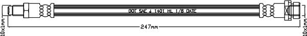 ABTEX ABH1163 - Flexible de frein cwaw.fr