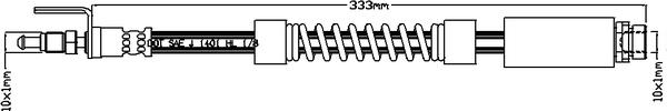 ABTEX ABH1113 - Flexible de frein cwaw.fr