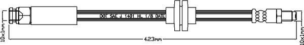 ABTEX ABH1182 - Flexible de frein cwaw.fr